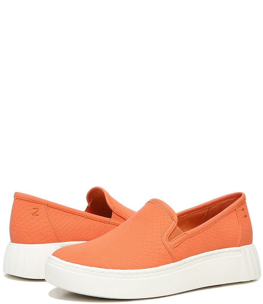 Zodiac Benson Snake Embossed Slip-On Platform Sneakers