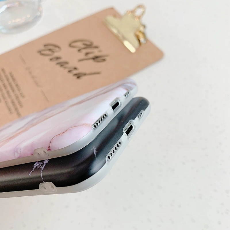 Luxury Marble Matte Phone Case For iPhone 11 12 mini Pro Max XS X XR 7 8 6 6S Plus SE Shockproof Soft Silicone Cases Cover