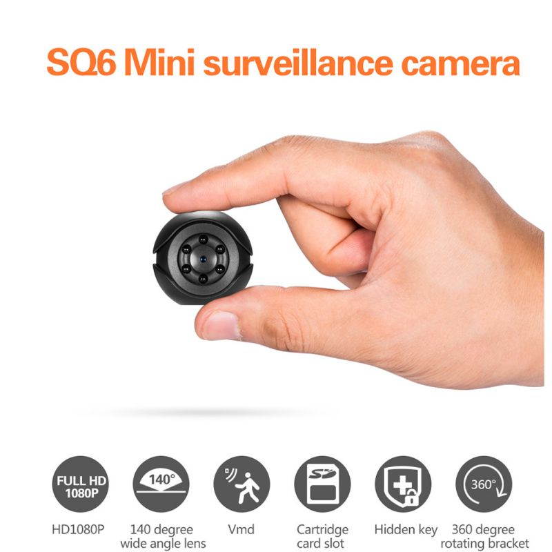 1080P Mini IP Security Camera Support TF Card USB Night Vision Outdoor Office Home