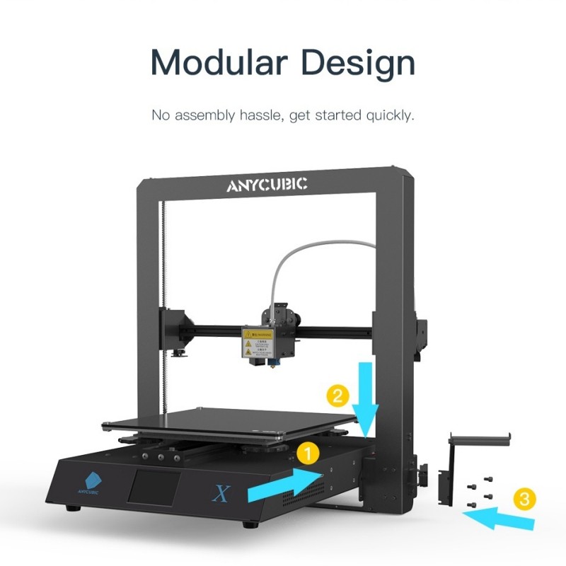 2020 New X5SA Pro 3D Printer High Precision Large Build Size Double Axis External Guide Rail and Titan Extruder, TRONXY 3D Printer