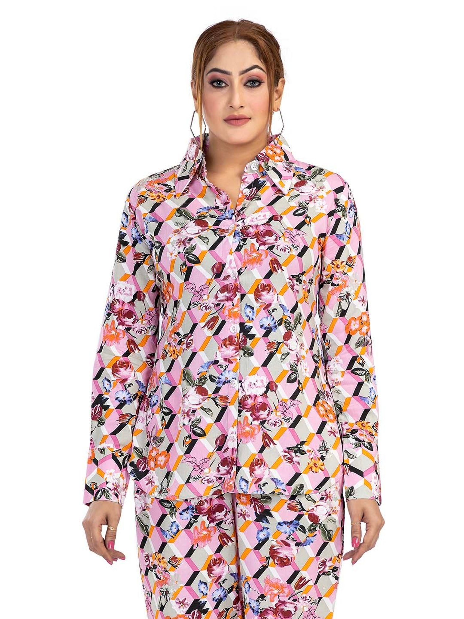 Nino Bambino Multicolor Printed Shirt With Pants