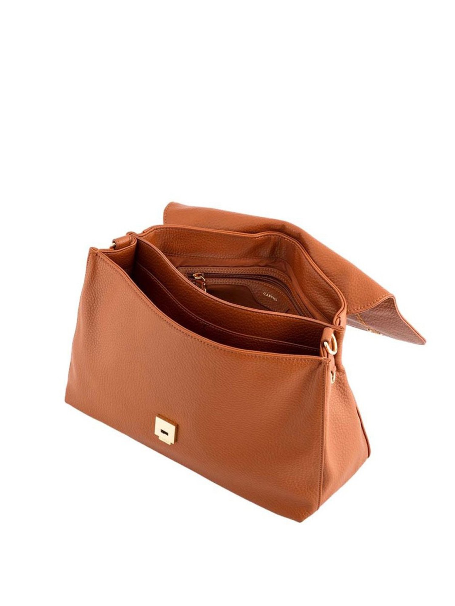 Carpisa Zenzero Cuoio Faux Leather Solid Handbag