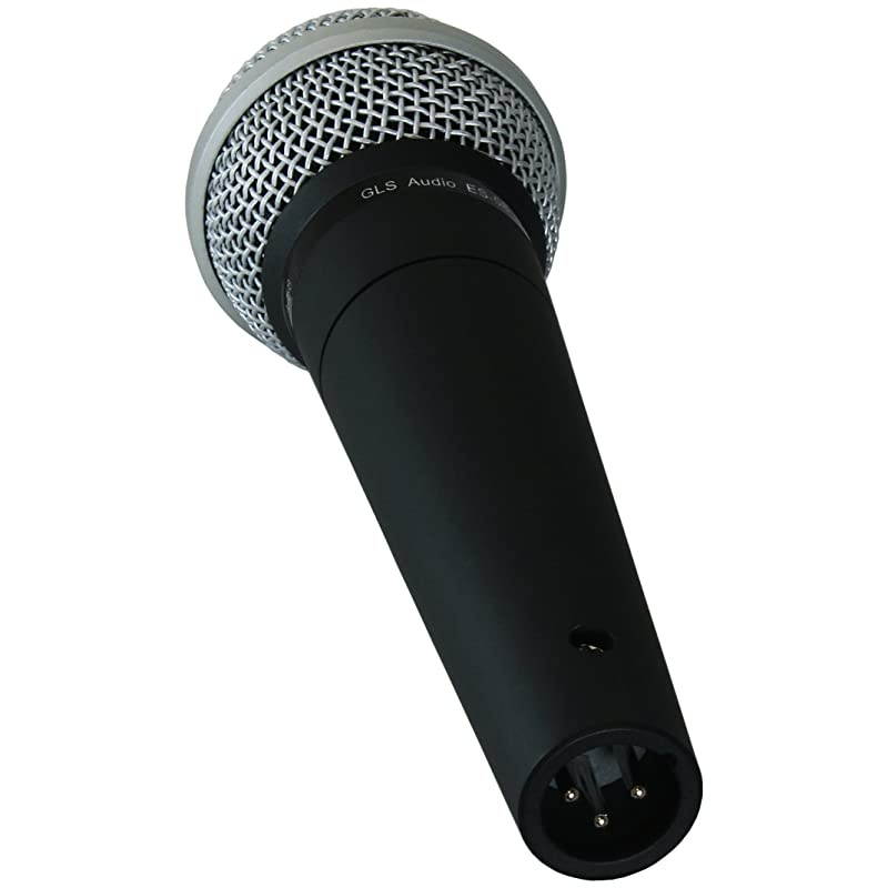 Vocal Microphone ES-58 & Mic Clip - Professional Series ES58 Dynamic Cardioid Mike Unidirectional (No On/Off Switch)