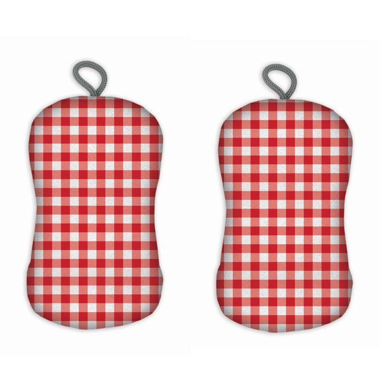 Swedish Dish Cloth 8.0" Red Cycle Absorbent Kitchen Eco Friendly  -  Dish Cloth