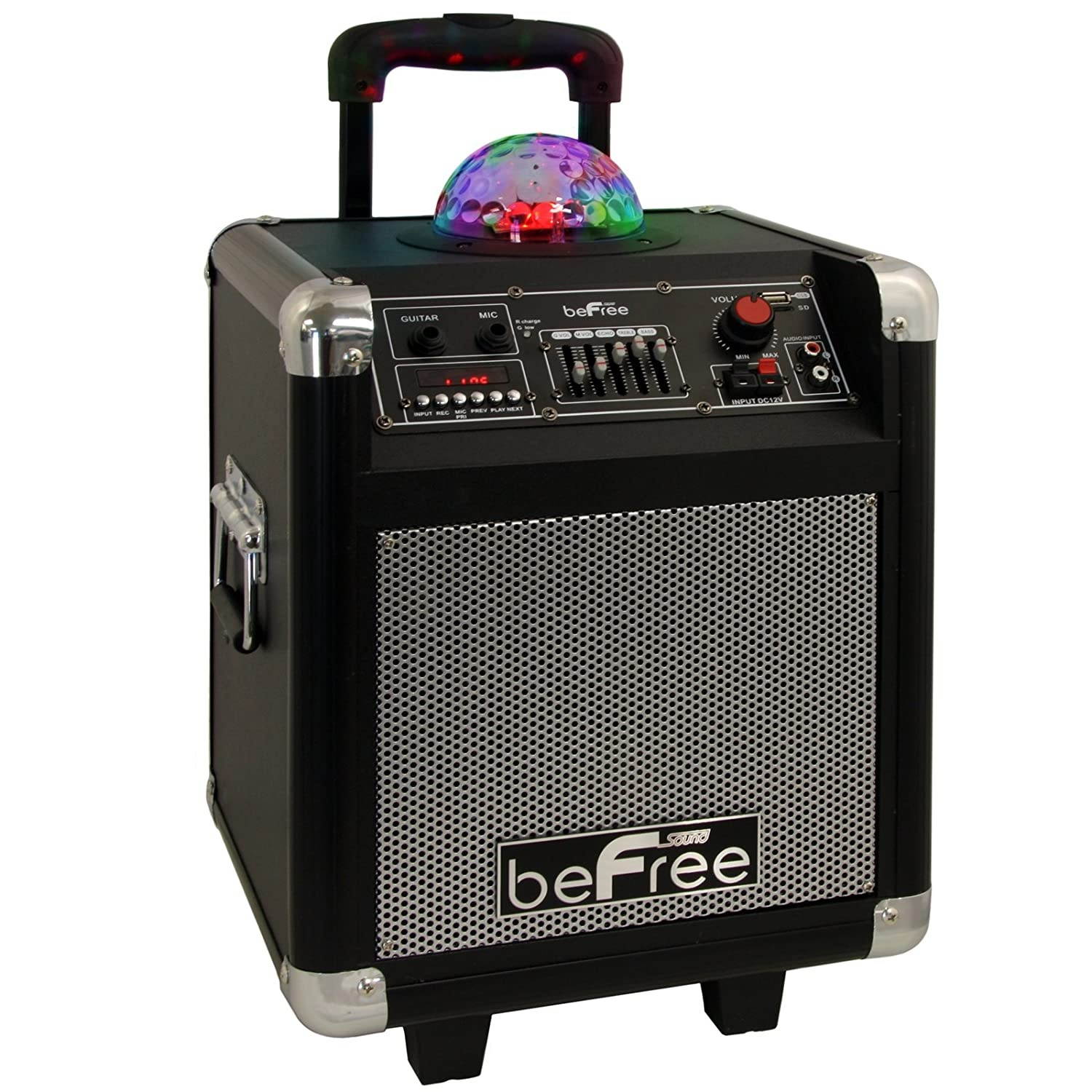 beFree Sound BFS-3800 Projection Party Light Dome Subwoofer Bluetooth Portable Party Speaker