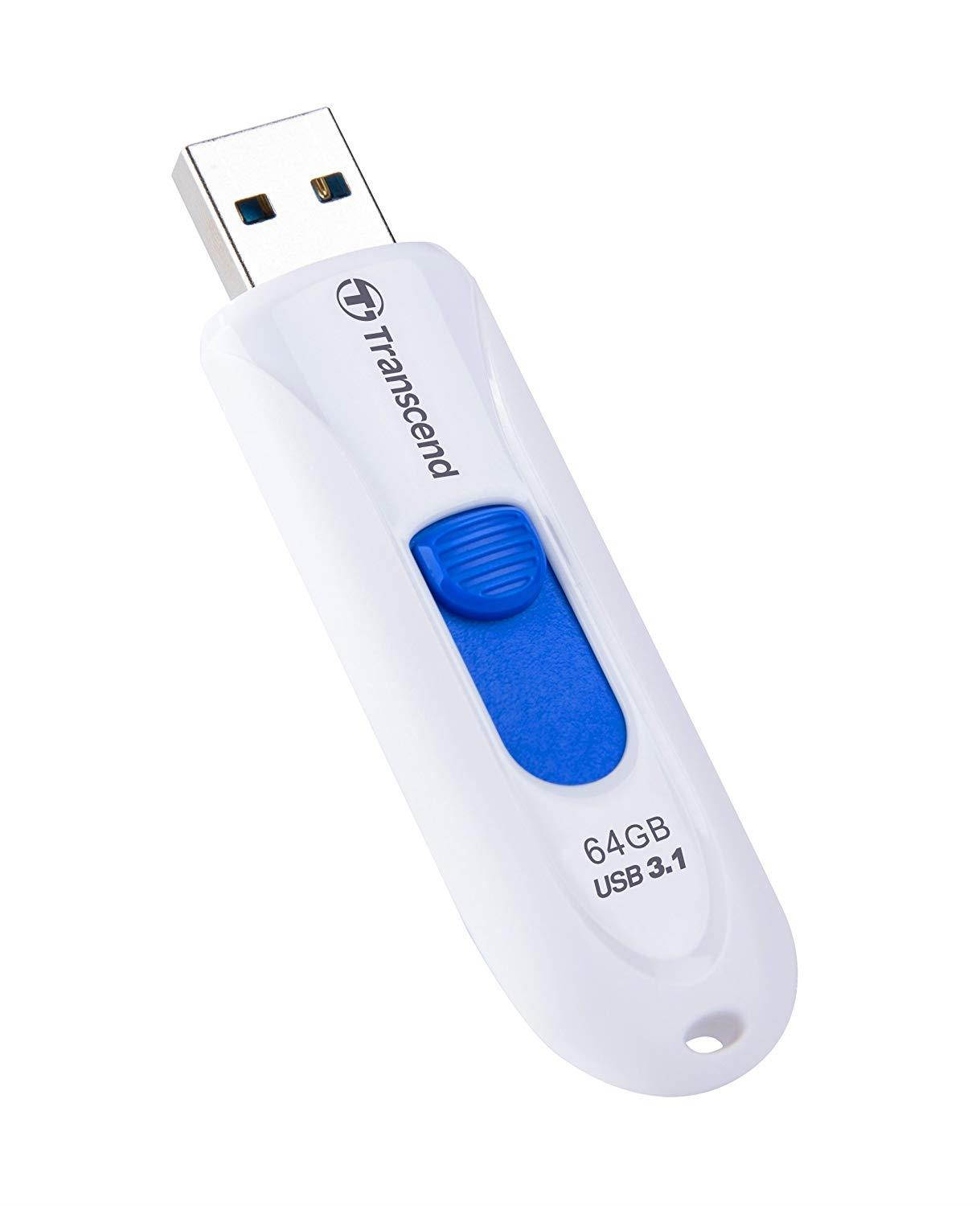 Transcend 64GB JetFlash 790 USB 3.0 Flash Drive (TS64GJF790W)
