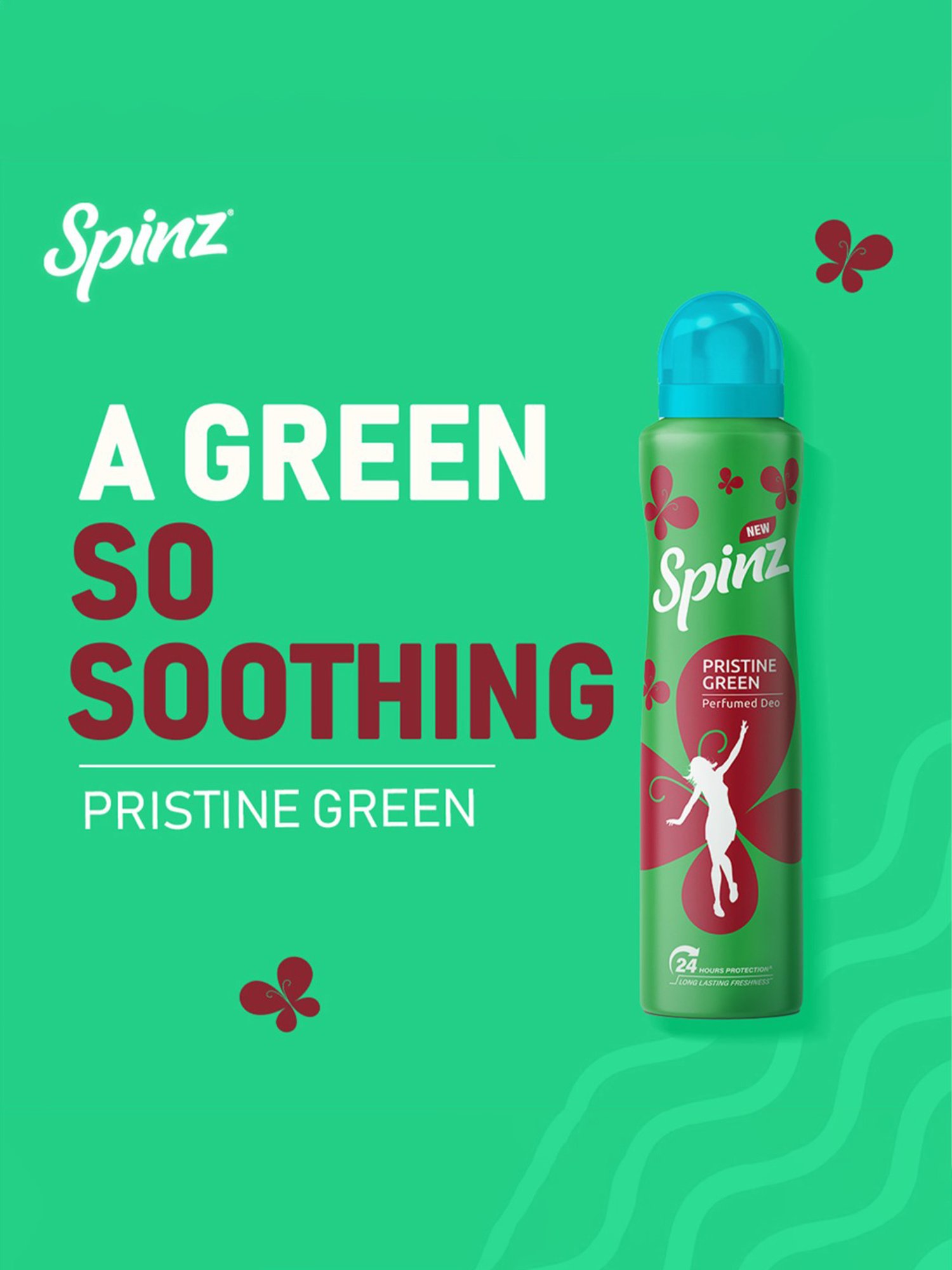 Spinz Pristine Green Perfumed Deo for Women - 200 ml
