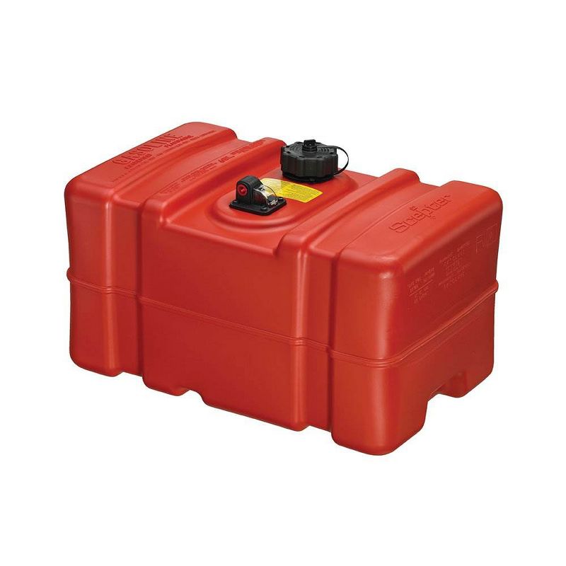 Scepter Eco Friendly OEM Tall Profile 12 Gallon Portable Marine Fuel Tank, Red