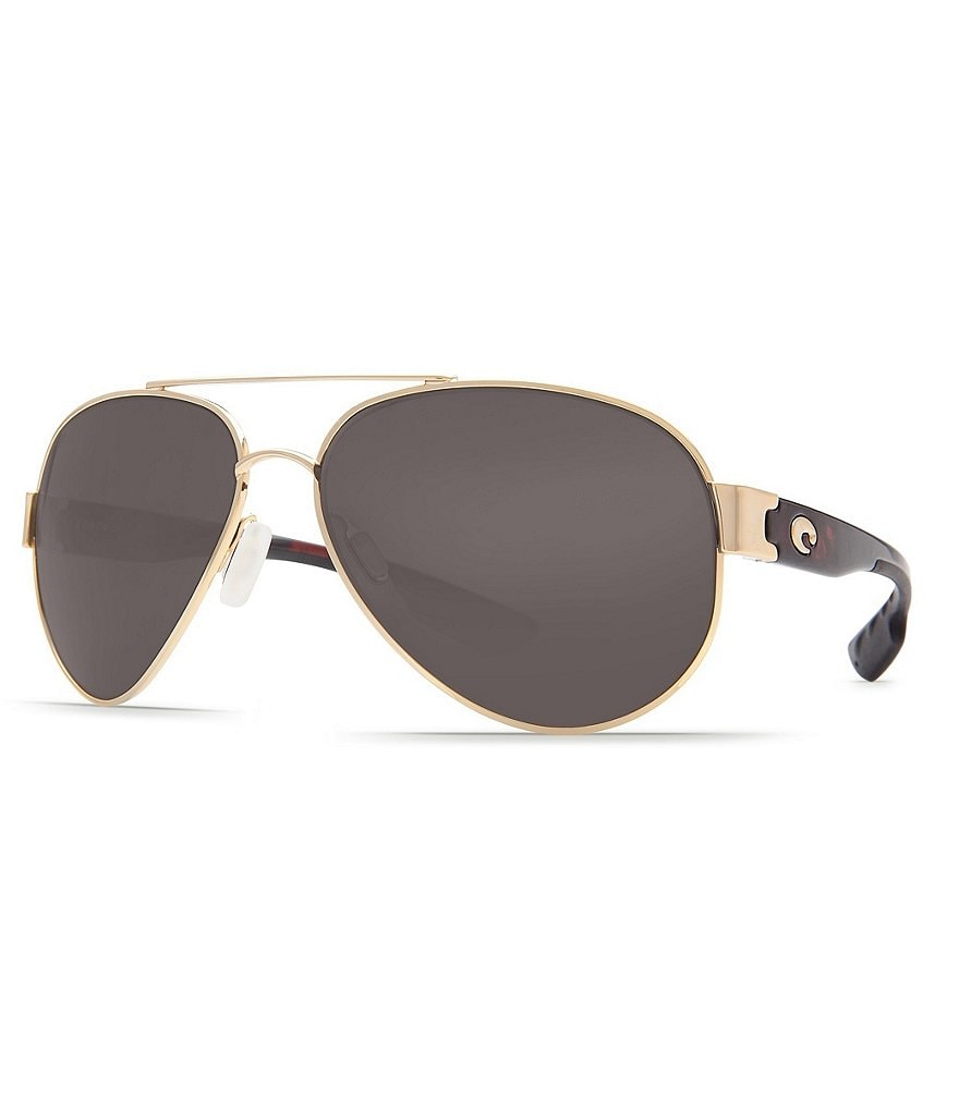 Costa South Point Polarized UVA/UVB Protection Double Bridge Aviator Sunglasses