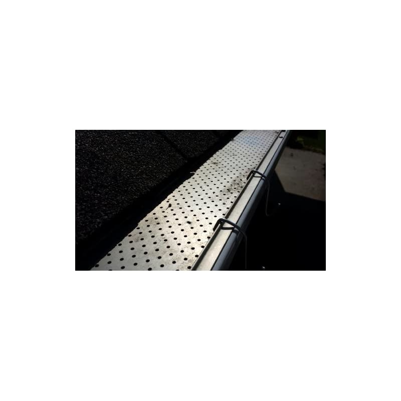 Light Hanger for Gutters with Mesh Leaf Guard [Metal Hooks] - 50 Count