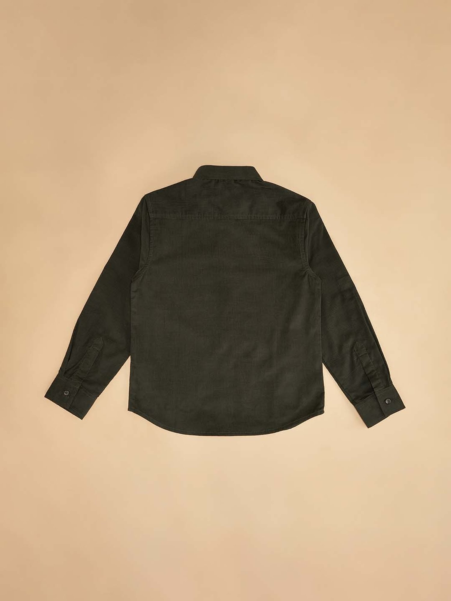 YU by Pantaloons Kids Green Regular Fit Full Sleeves Shirt