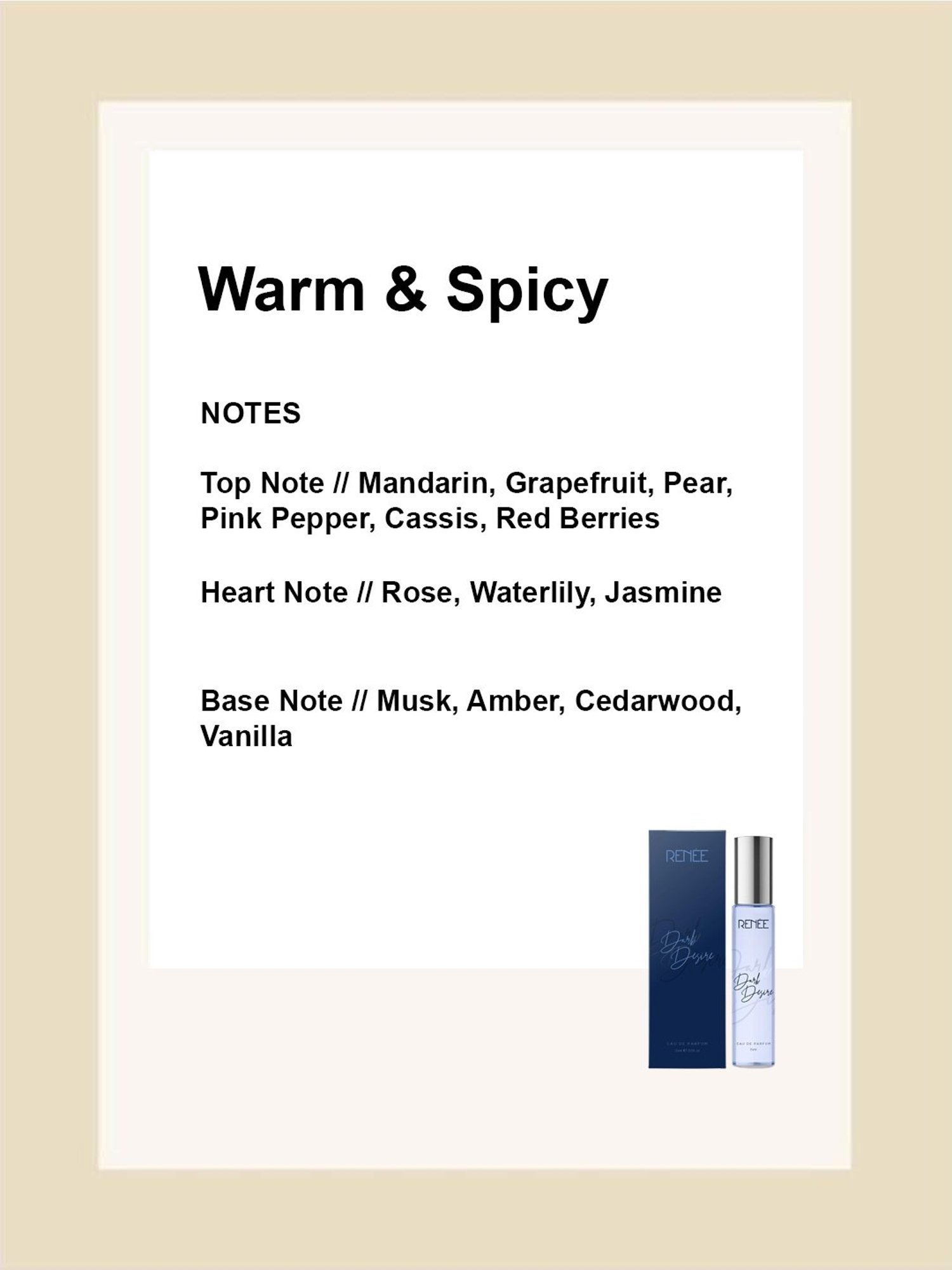 RENEE Eau de Parfum Dark Desire - 15 ml