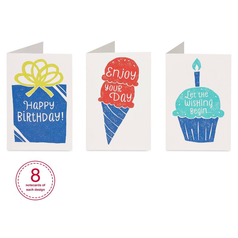 48ct Basic Birthday Icons Card Bundle