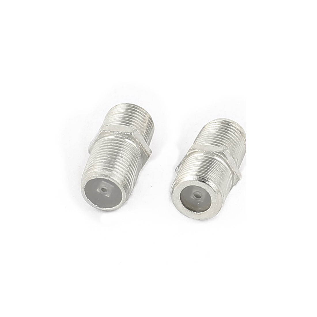 20Pcs F Type Female to Female Straight RF Coax TV Adapter Connectors Silver Tone