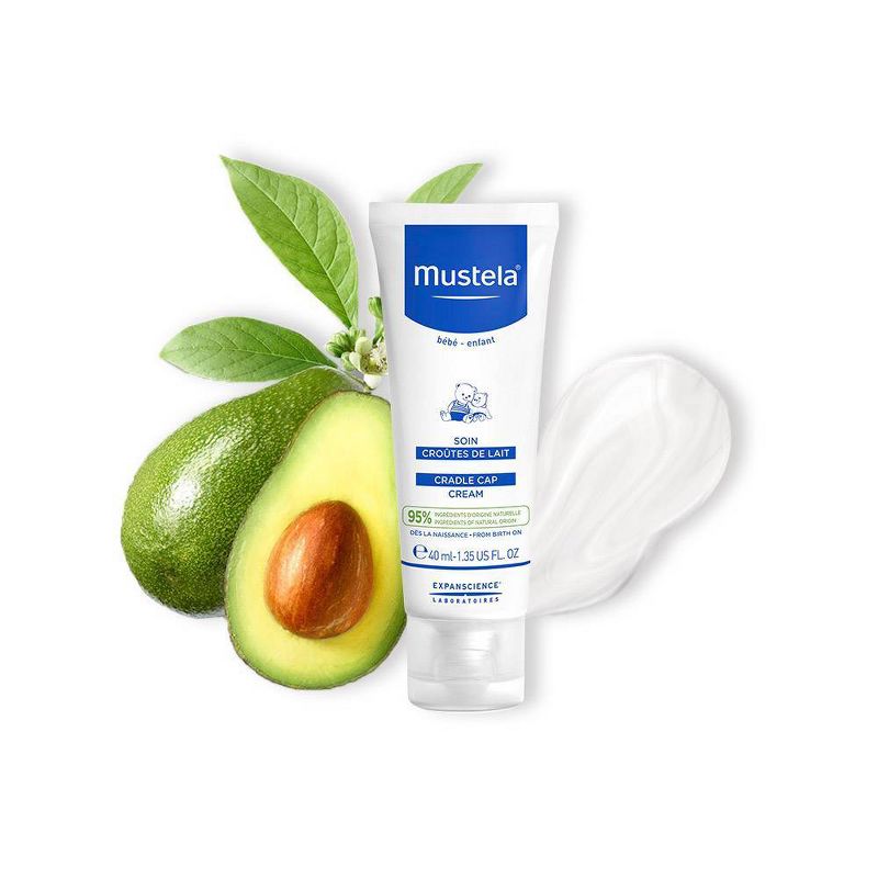 Mustela Fragrance Free Baby Cradle Cap Cream - 1.35 fl oz