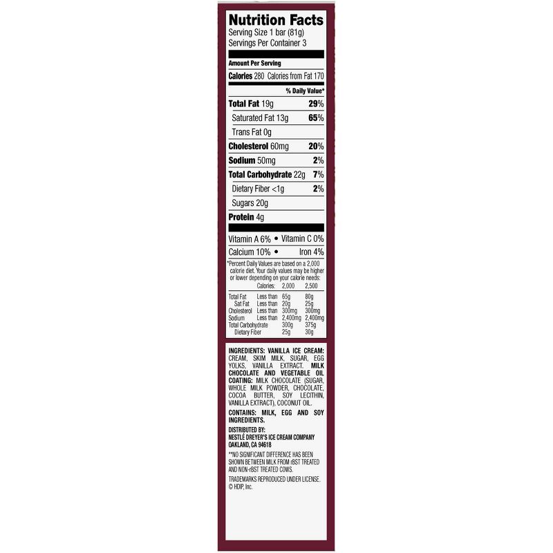 Haagen Dazs Vanilla Chocolate Ice Cream Bar - 3pk