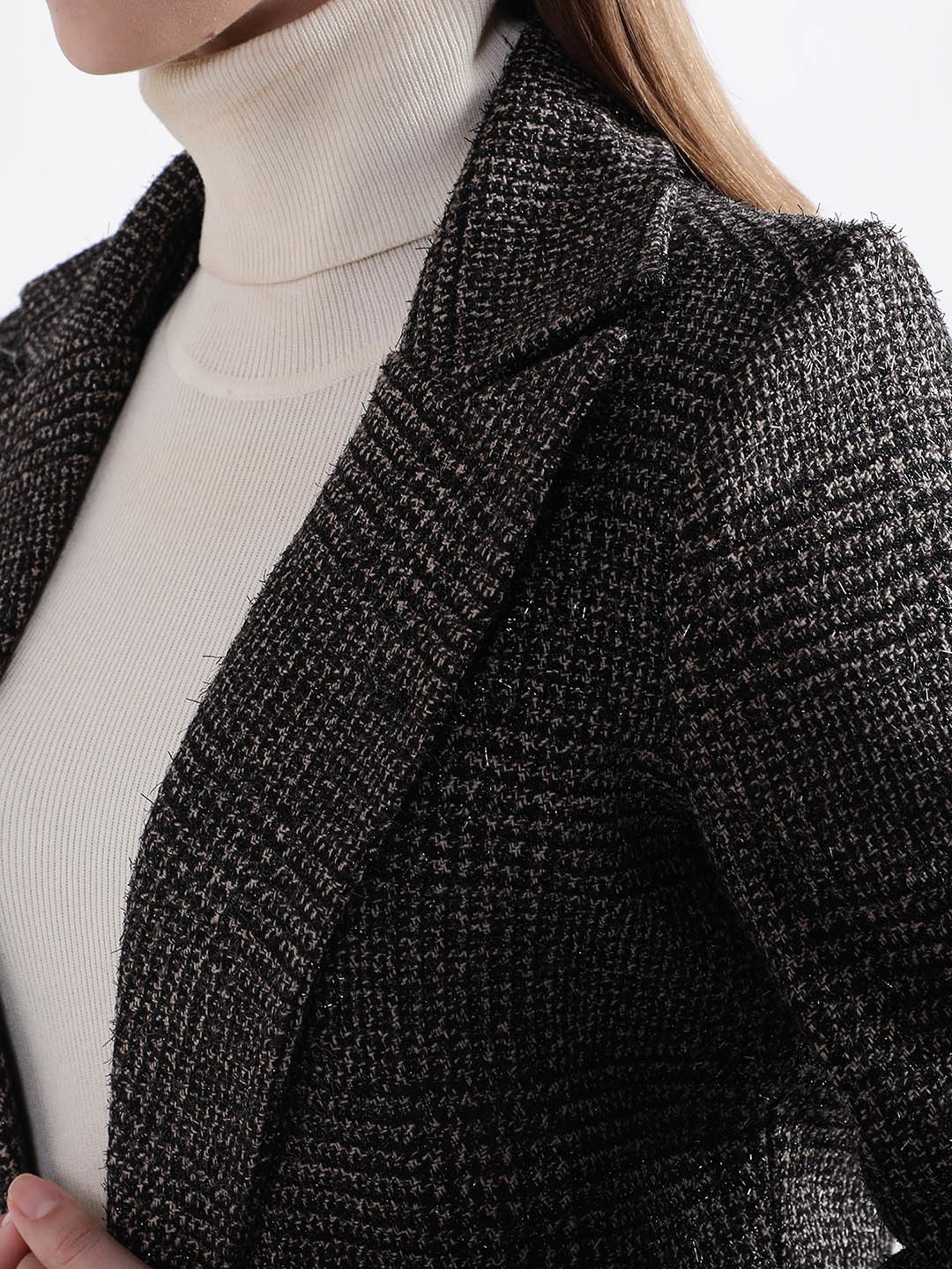 Rooted Black Check Tailored Jacket