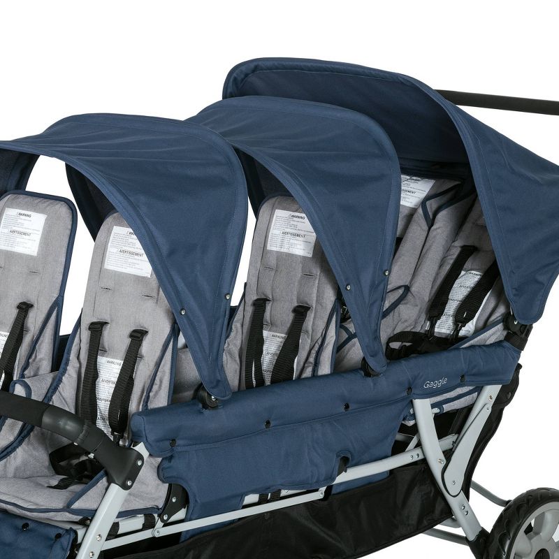 Foundations Gaggle Jamboree 6-Seat Stroller - Navy/Gray