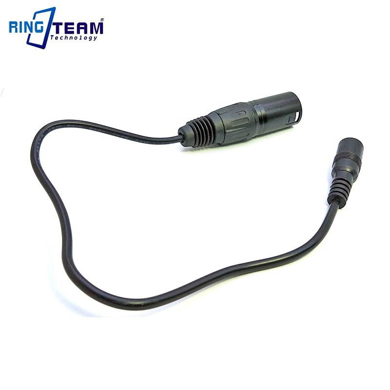 100CM Female DC 5.5*2.5 mm to 4 Pin XLR Male Connector Power Cables for Video Camera Camcorder