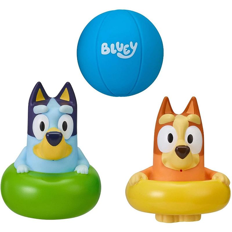 Moose Toys Bluey Bath Squirters 3 Pack &ndash; Series 4