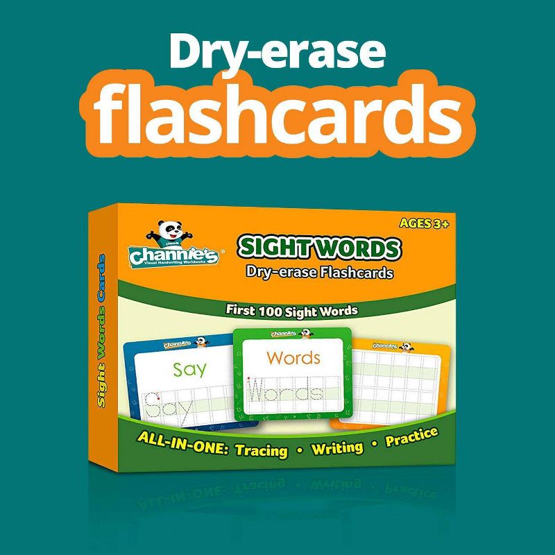 Channie's Dry Erase Sight Words Flash Card