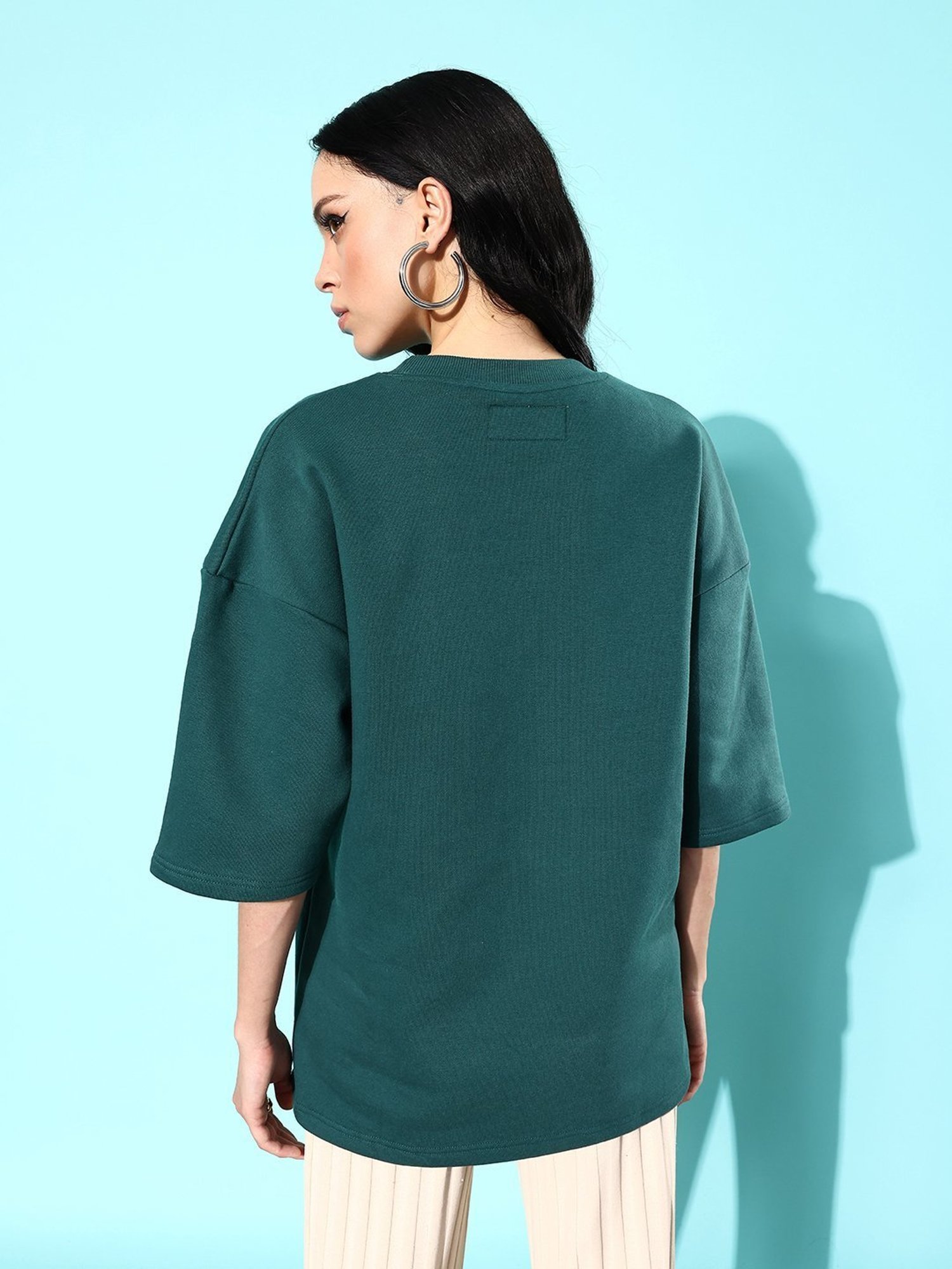 Difference of Opinion Green Fleece Oversized Sweatshirt