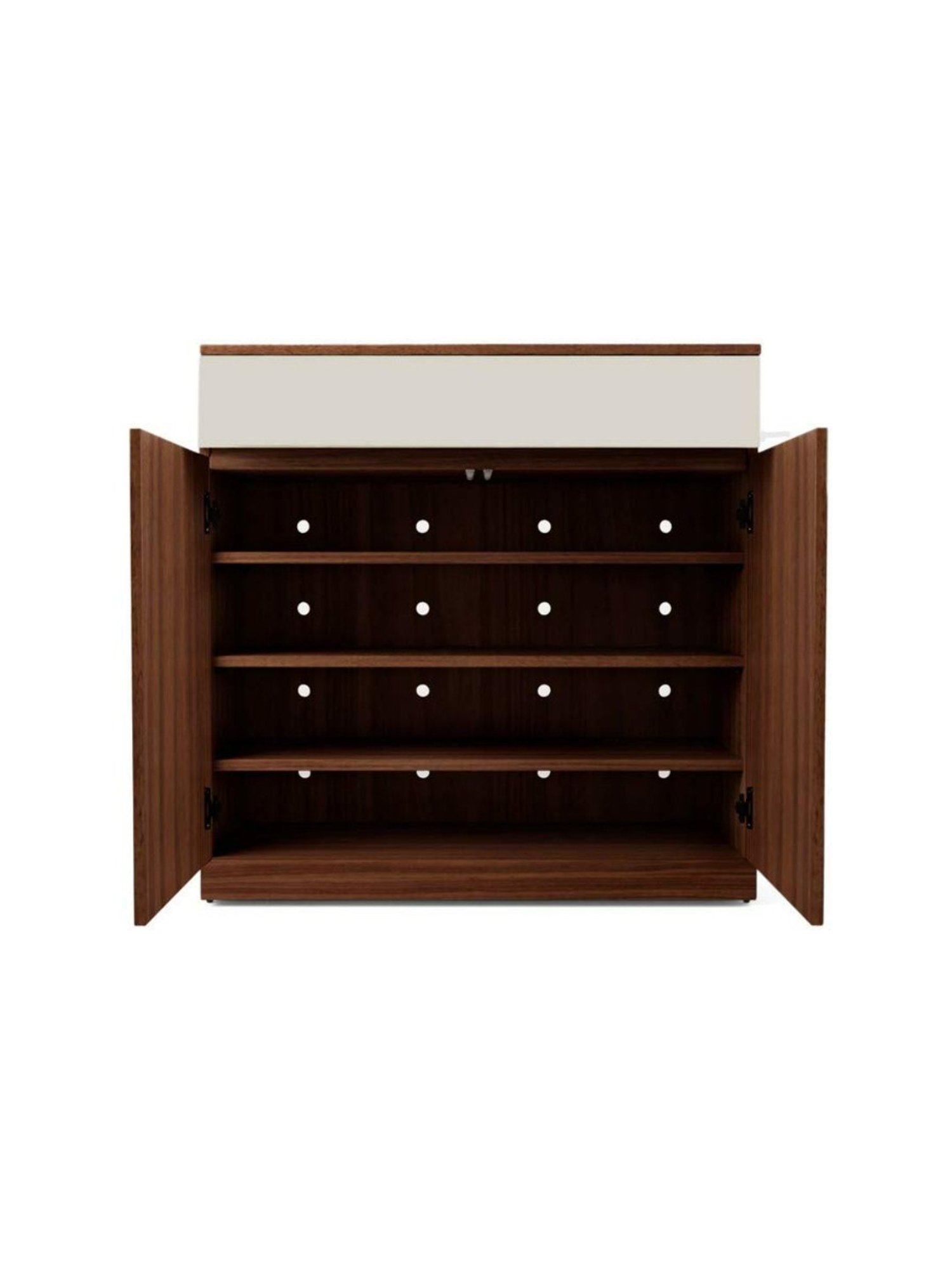 Godrej Interio Meraki 16-Pairs ?Beige & Brown ?PLT Shoe Cabinet