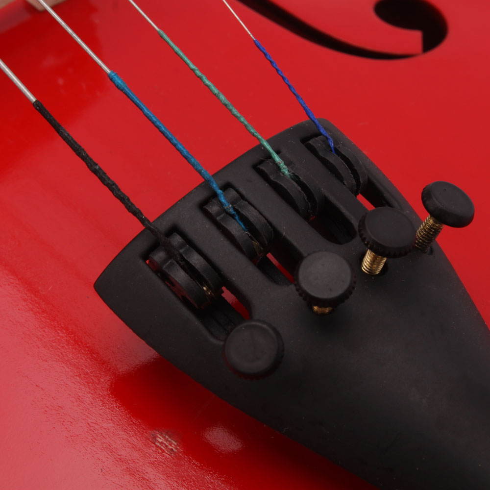 Hot Sale 4/4 Red Student Beginner  Children Acoustic Violin + Case+ Bow + Rosin