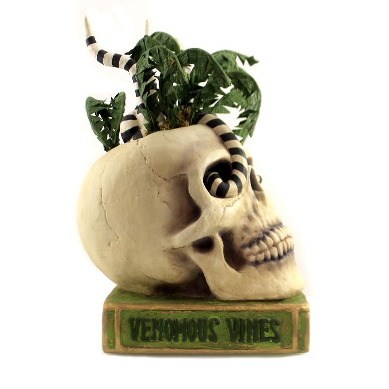 Halloween 13.75" Venomous Vines Skull Poison Ivy Book Scary Spooky  -  Decorative Figurines