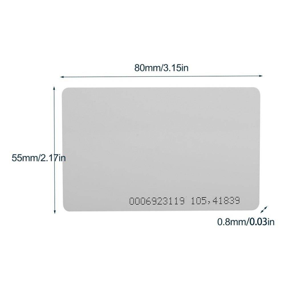 10 Pcs 125KHz EM4100/TK4100 RFID Proximity ID Smart Card 0.85mm Thin Cards for ID And Access Control High Quality