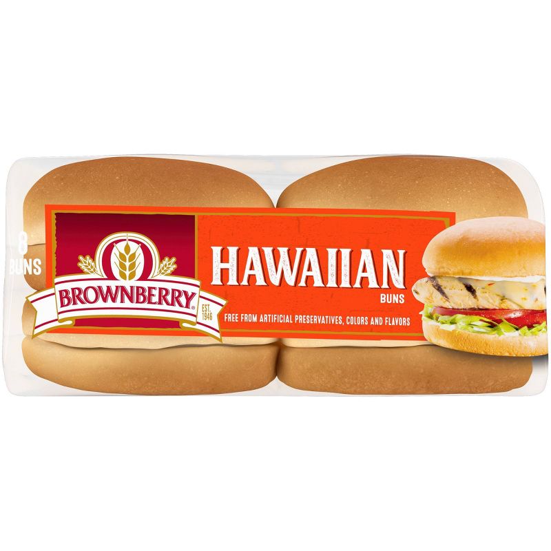 Brownerry Sweet Hawaiian Buns - 15oz