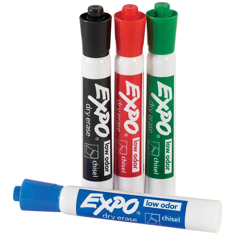 Expo Dry Erase Markers Assortment Pack 4/Case BDEMARKER