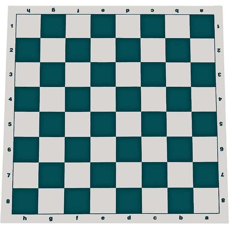 WE Games Complete Tournament Chess Set, Triple Weighted Chess Pieces with Green Roll-up Chess Board and Travel Canvas Bag