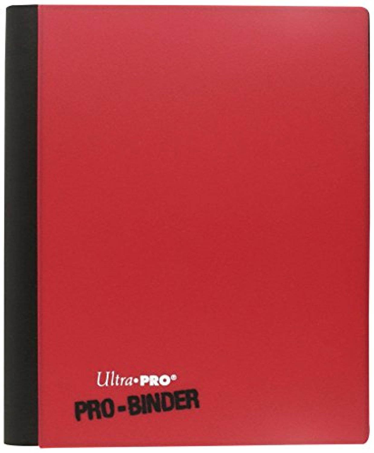 Ultra Pro 84025 4-Pocket Red And White Flip Binder