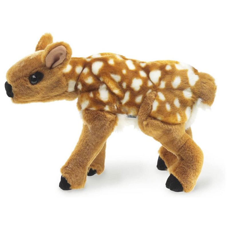 Folkmanis Fawn Hand Puppet with Movable Head and Front Paws