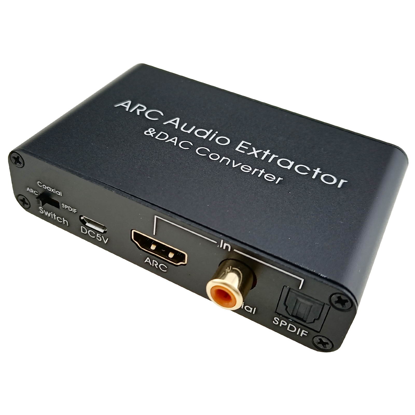 HDMI Digital Audio Return Channel Extractor ARC DAC to RCA Optical 3.5mm