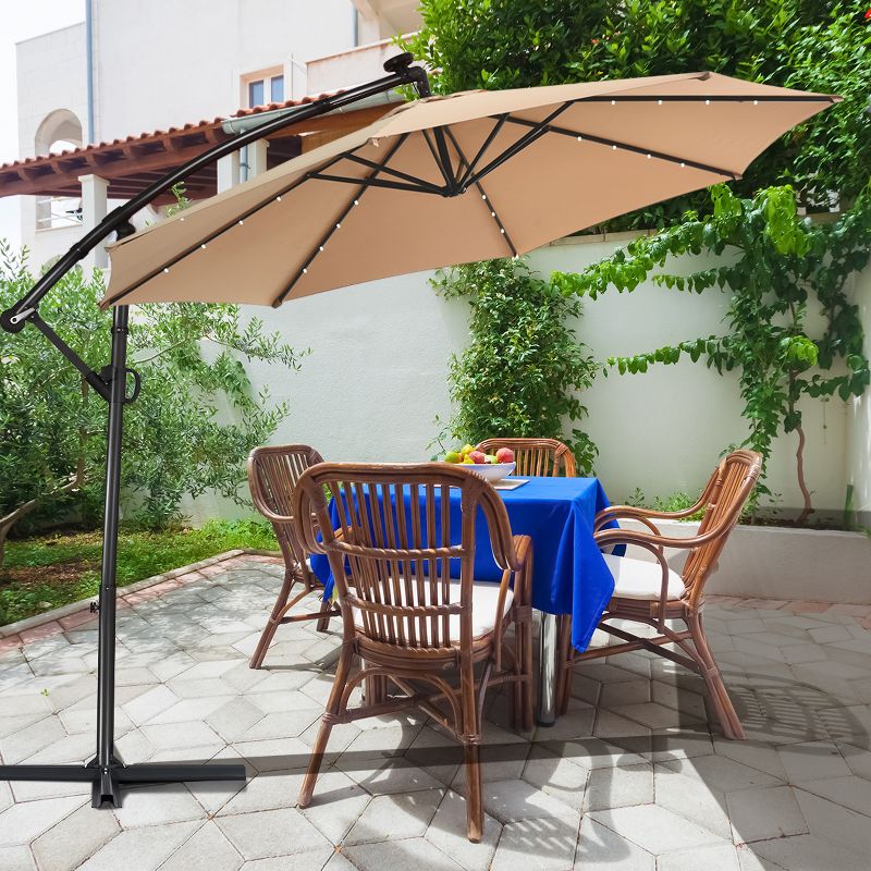 9' x 5' Rectangular Double Top Patio Outdoor Market Umbrella Emerald Green - Crestlive Products