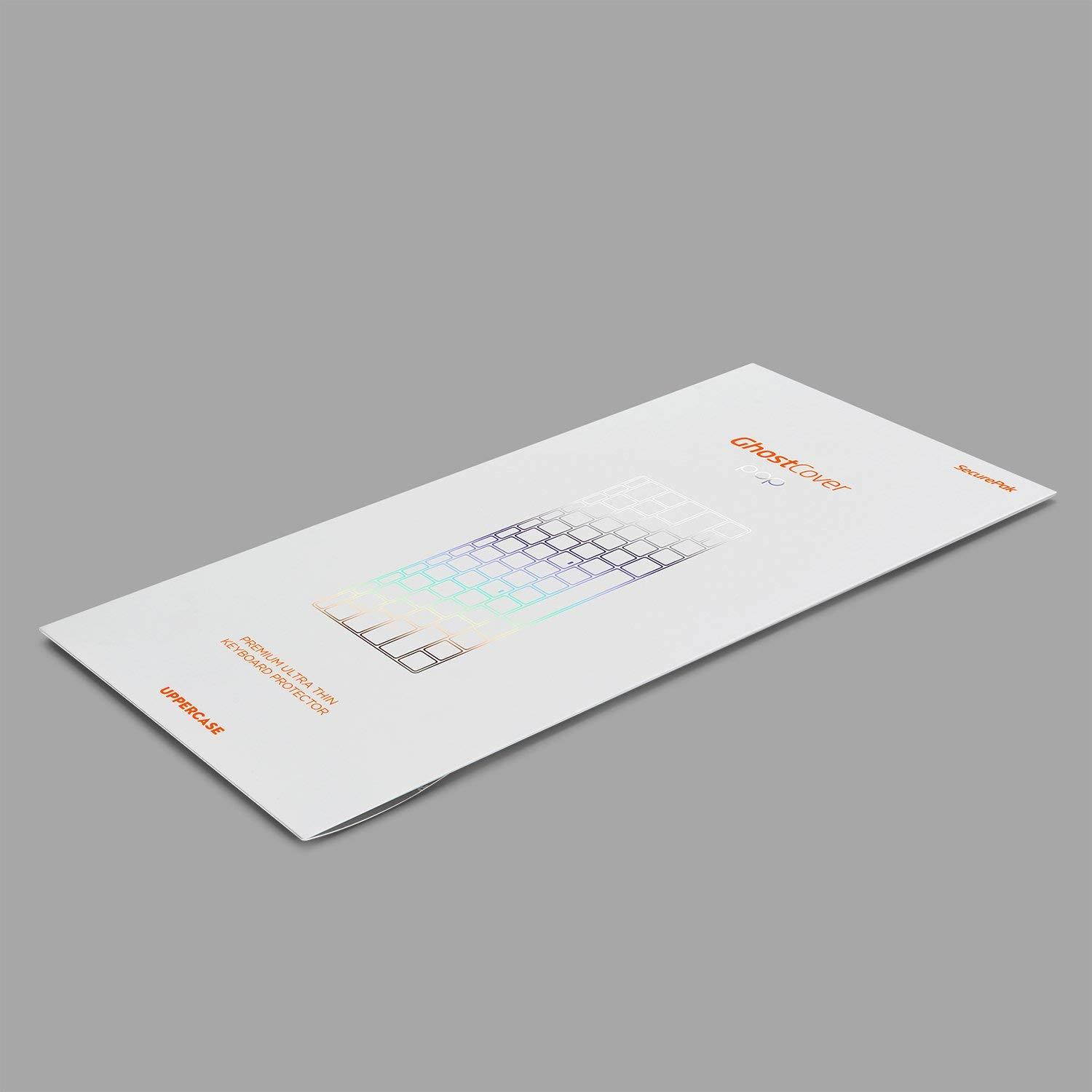 UPPERCASE GhostCover Pop Premium Ultra Thin Keyboard Protector for 2016 2017 2018 MacBook Pro with Function Keys, MacBook 12, A1708 (Espresso-Black Navy/Dark Brown)