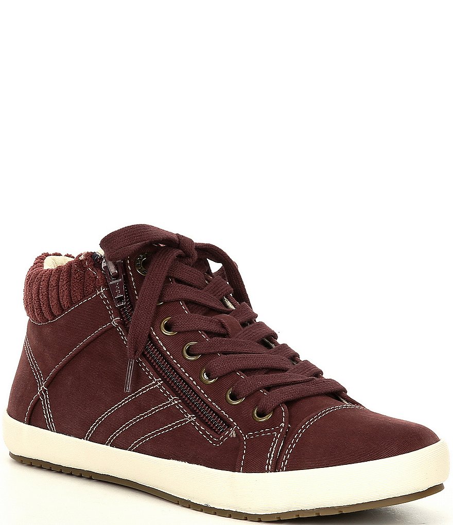 Taos Footwear Startup Hi-Top Vintage Lace-Up Sneakers