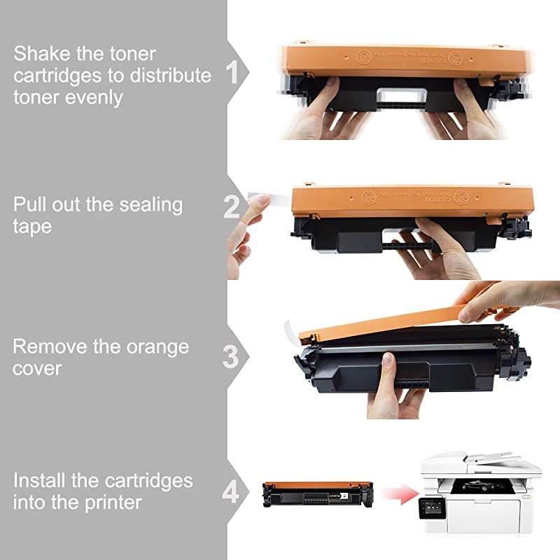 Compatible Toner Cartridge Replacement for HP 17A CF217A High Yield for Laserjet Pro M102w M102a MFP M130fw M130nw M130fn M130a Printer Black (2 Pack)