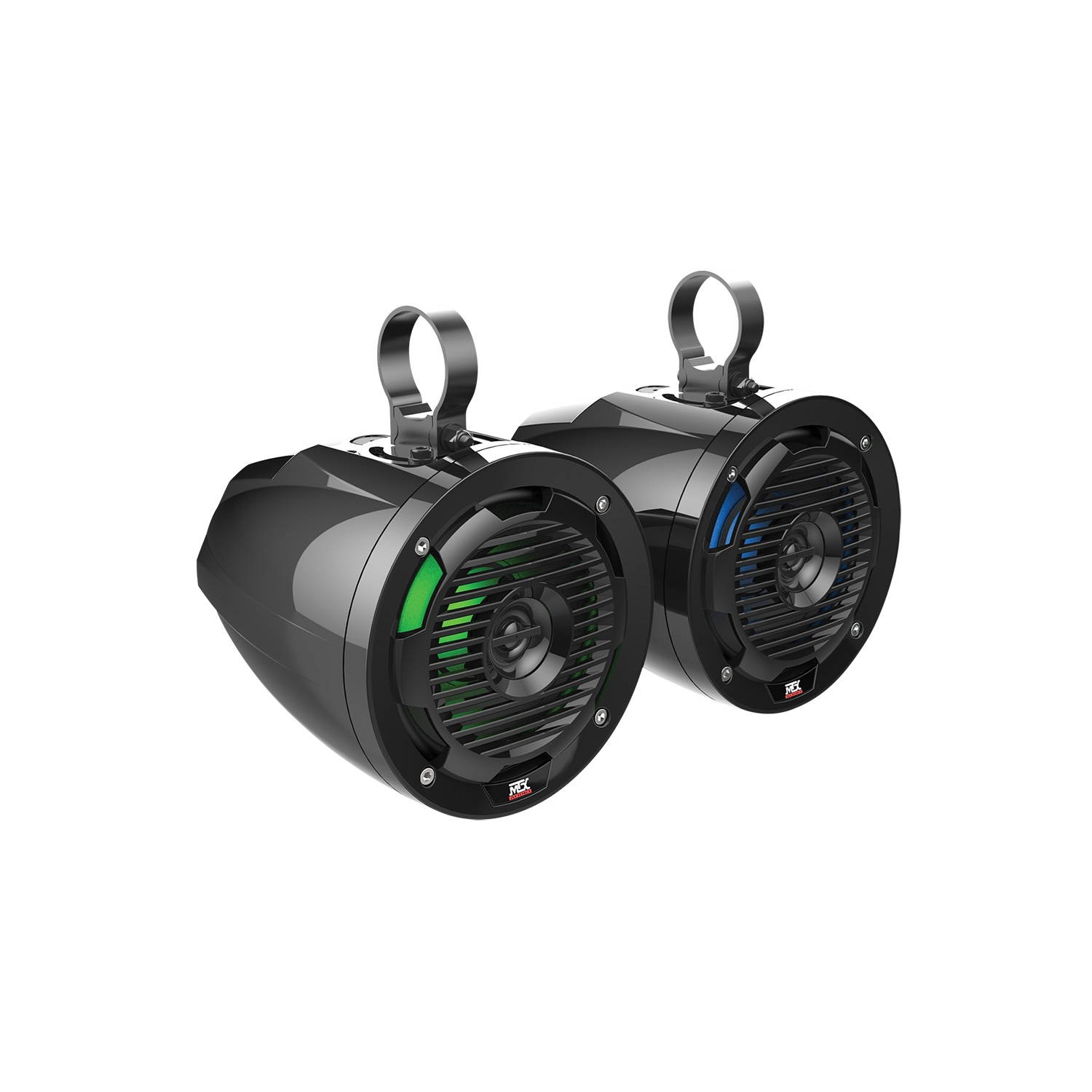 MTX MUD65PL Cage Mount 6.5" Coaxial Speaker Pair w Changeable Color LED
