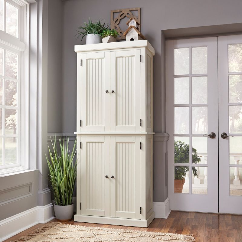 72" Daywood Kitchen Pantry Cabinet White - Room and Joy