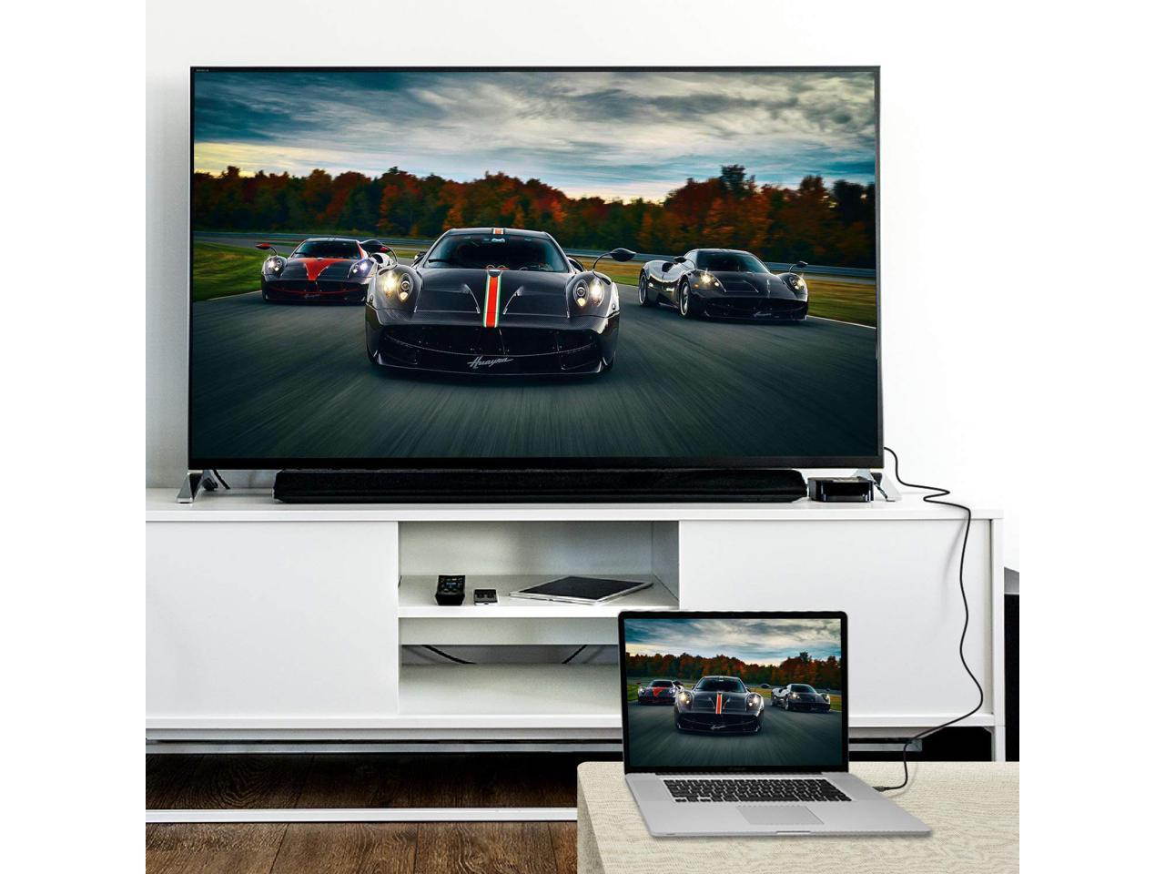 SA DisplayPort Cable 5ft(1.5m) DP Cable- [4K@60Hz] Display Port Cable High Speed DisplayPort to DisplayPort Cable for PC, Laptop, TV etc - (DP to DP Cable) Black (5Ft)