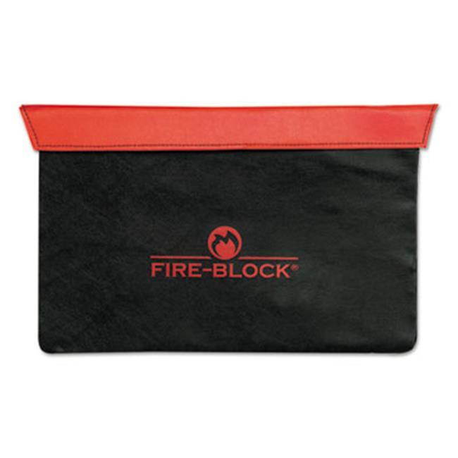 MMF 2320421D0407 Fire-Block Document Portfolio, 15 1/2 X 10 X 1/2, Red/Black