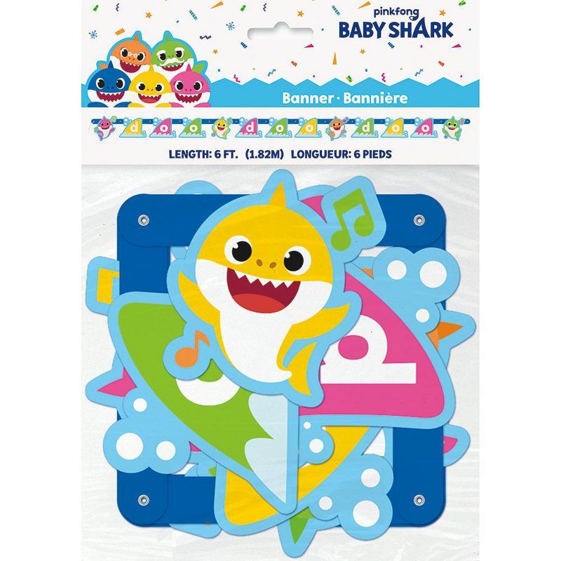 Baby Shark Jointed Banner Party Decoration and Accessory
