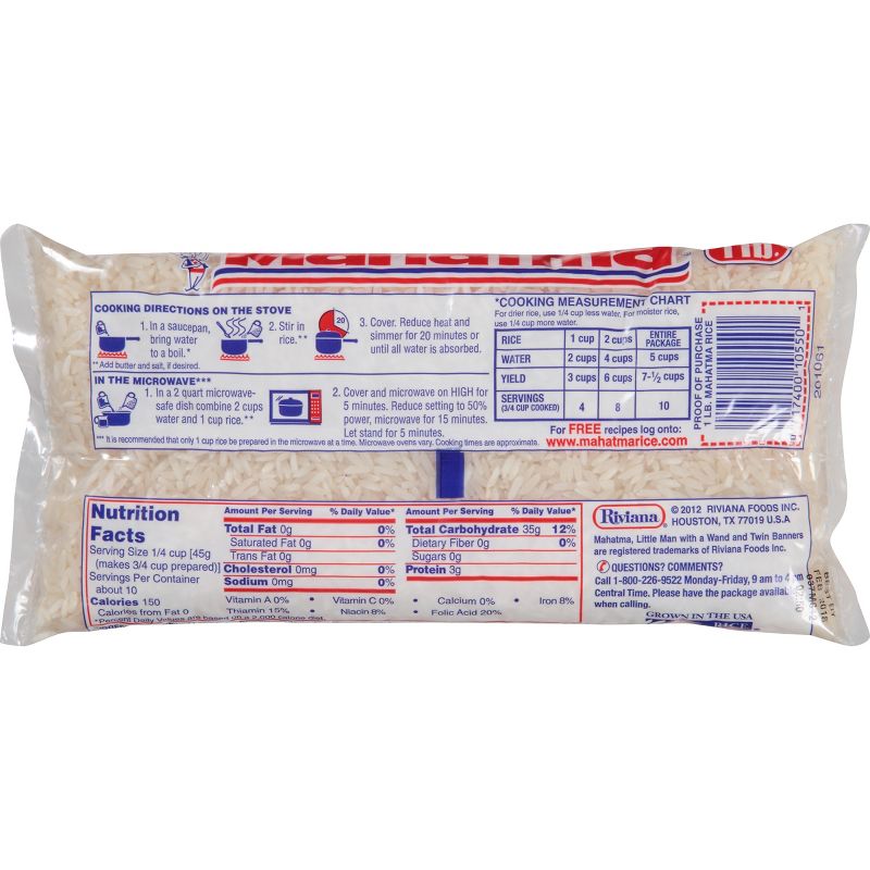 Mahatma Extra Long Grain Enriched Rice - 16oz