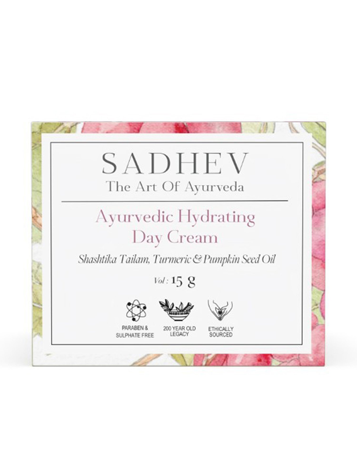 SADHEV The Art Of Ayurveda Ayurvedic Hydrating Day Cream - 15 gm