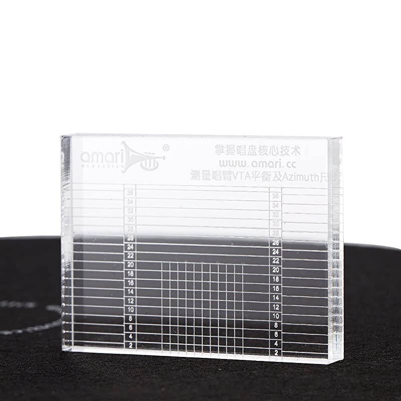 HiFi Tonearm VTA Cartridge Azimuth Alignment Ruler Headshell Alignment Block