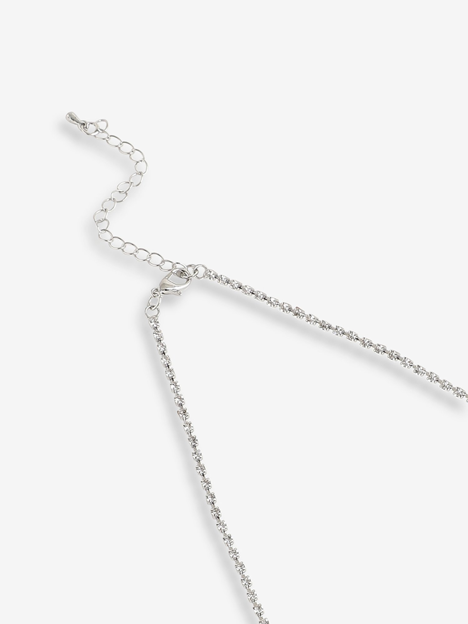 Sri Jagdamba Pearls White Alloy Classic Necklace & Earring Set