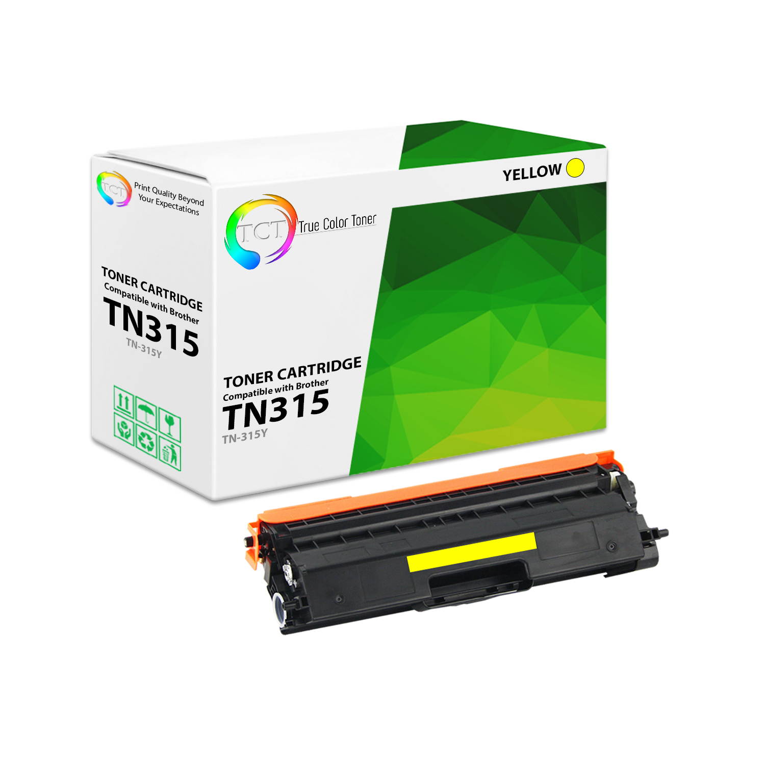 TCT Premium Compatible TN-315 TN315 TN315C Cyan Toner Cartridge Replacement for Brother HL-4150CDN 4570CDW 4570CDWT, MFC-9460CDN 9560CDW 9970CDW Printers (3,500 Pages)